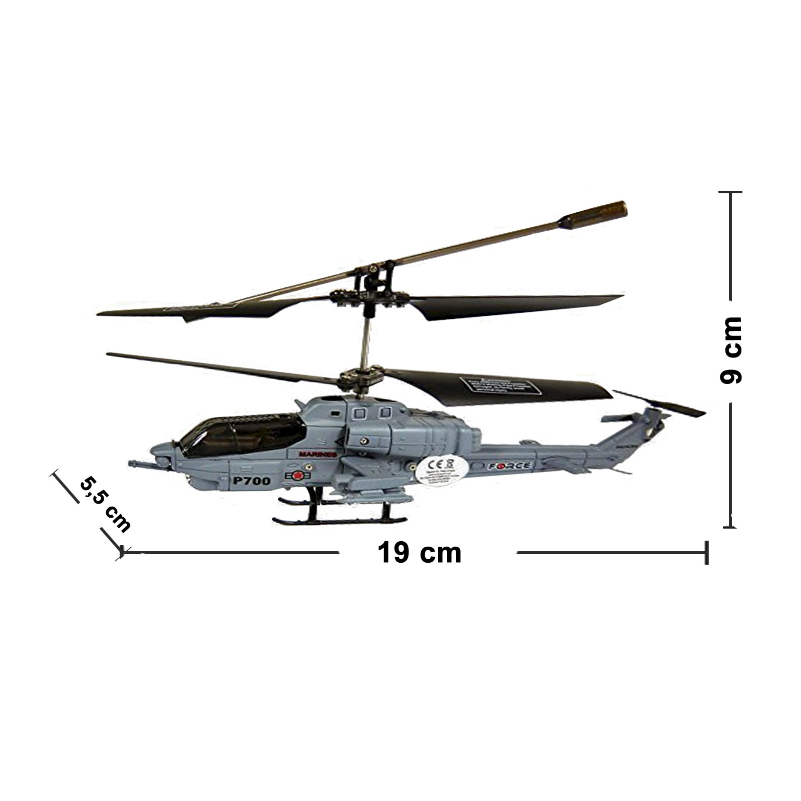 3.5 channel rc helicopter with gyro
