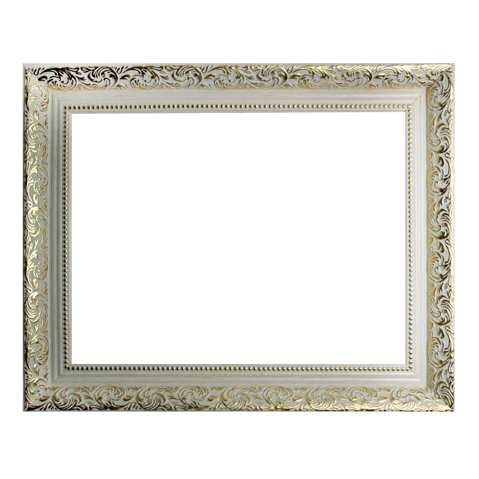 Baroque frame white with gold decorated 469 BIA / ORO, various variants Oryginalna, okazja
