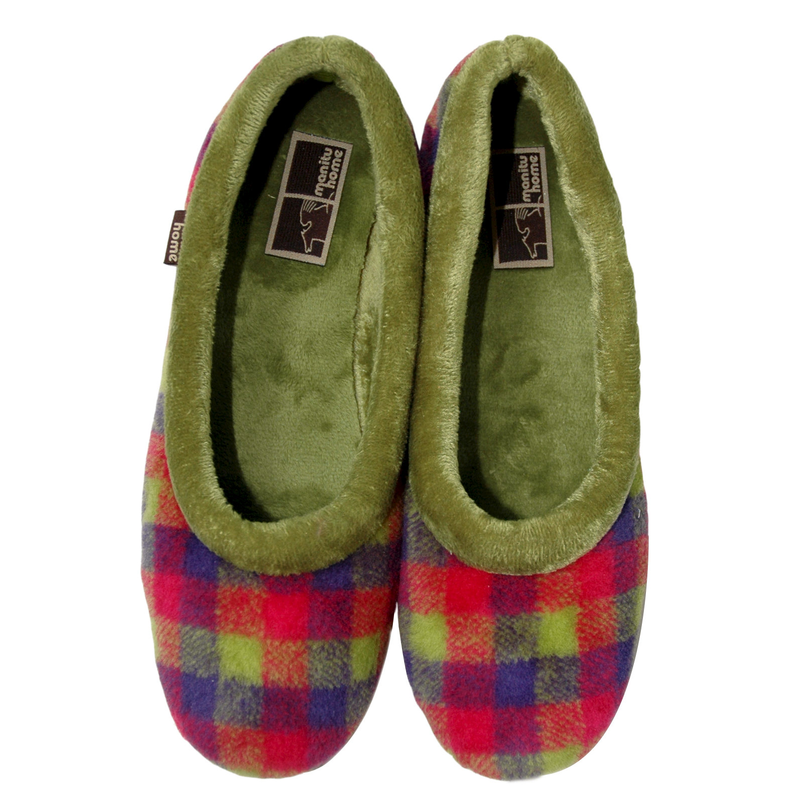 ladies green slippers